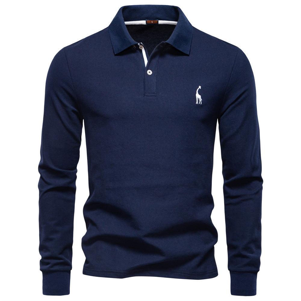 Herren Poloshirt mit klassischer Passform und kontrastierendem Kragen