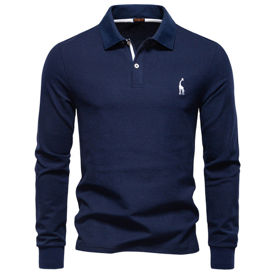 Herren Poloshirt mit klassischer Passform und kontrastierendem Kragen