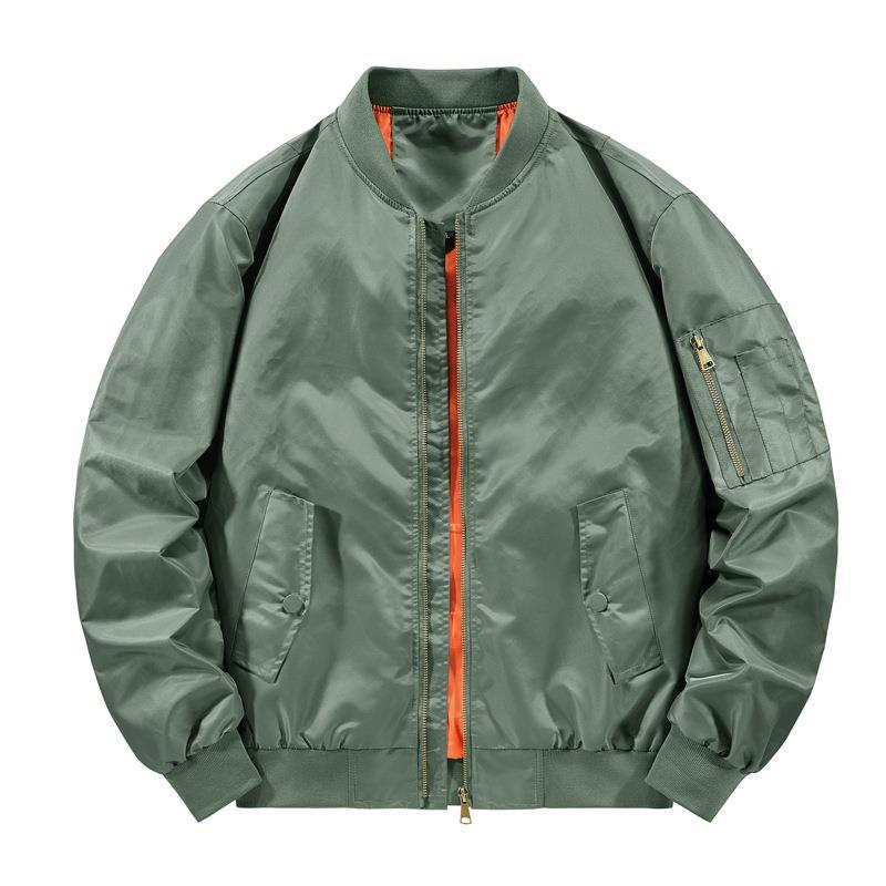 Herren Modische Bomberjacke mit seitlichen Reißverschlusstaschen Shop Nory
