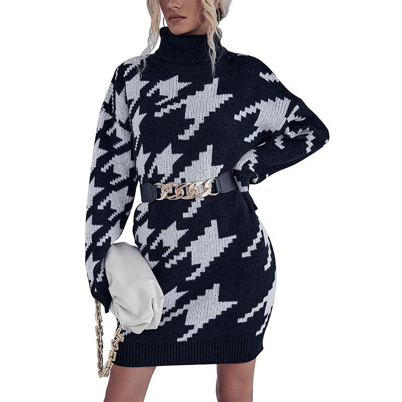 Damen Großer Strickpullover mit Sternmuster Shop Nory