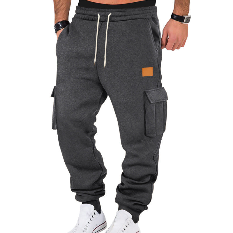 Herren Cargo-Sweatpants mit praktischen Seitentaschen und elastischem Bund