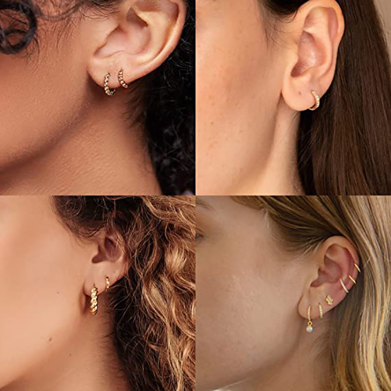 Damen Ohrhänger mit funkelnden Zirkonia-Akzenten und elegantem Design Shop Nory
