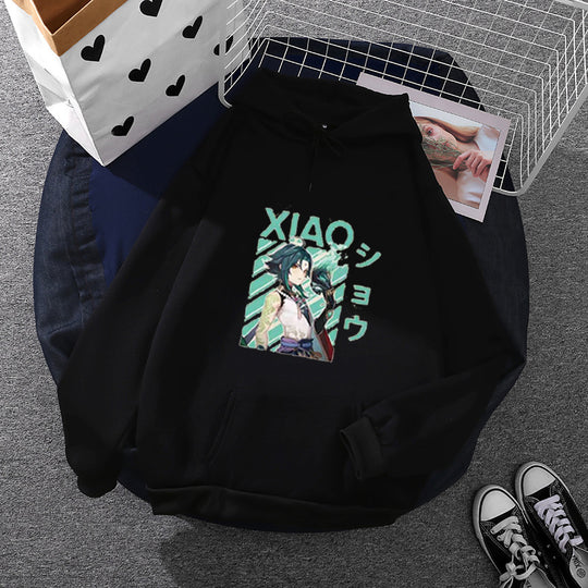 Damen nan weicher Oversize-Kapuzenpullover mit kawaii Pilzfrosch-Print, Kängurutasche und gerippten Bündchen Shop Nory
