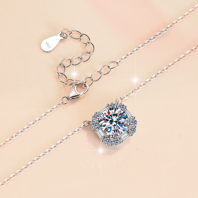 Damen Elegante Halskette mit strahlendem Zirkonia-Design Shop Nory