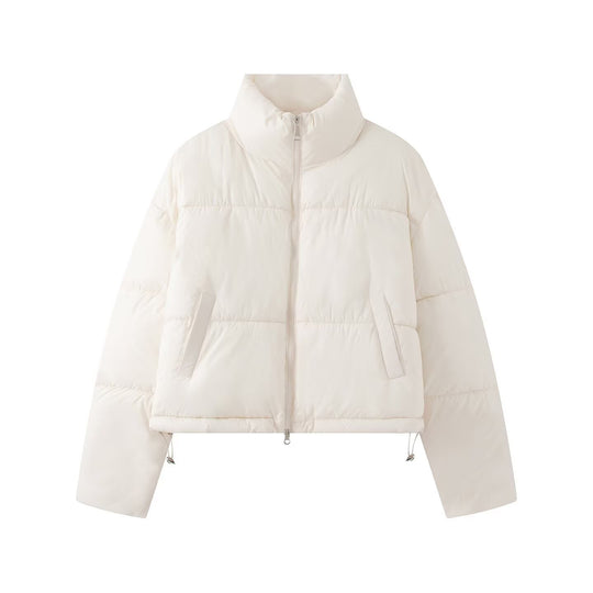 Damen Kurzjacke im Oversized-Boxy-Pufferstil mit hohem Stehkragen Shop Nory