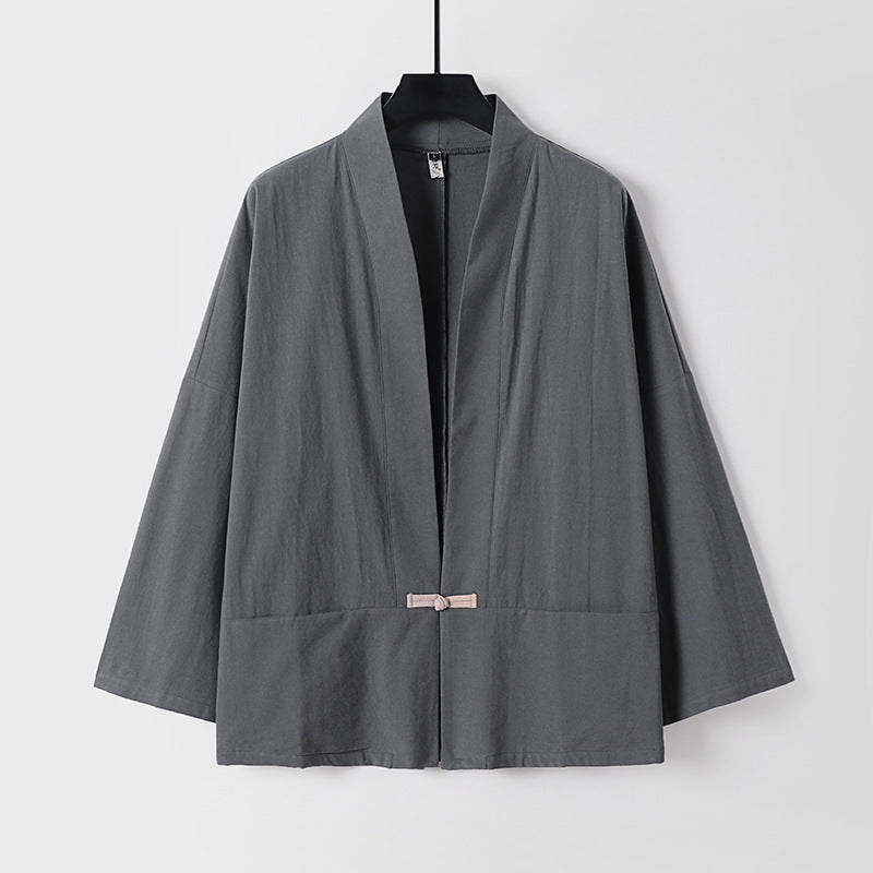 Damen Leichte Kimono-Jacke aus Baumwollmix mit lockerer Passform Shop Nory