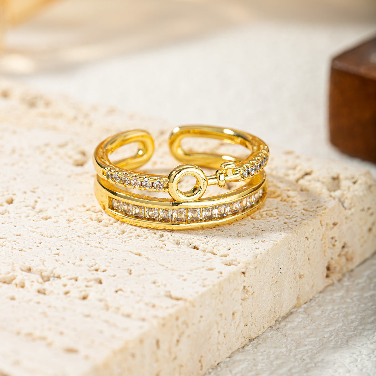Damen stilvoller silberner Ring Shop Nory