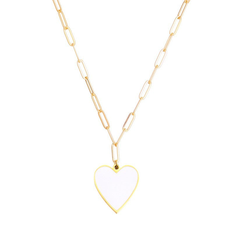 Damen Halskette mit herzförmigem Anhänger aus hochwertigem Material Shop Nory