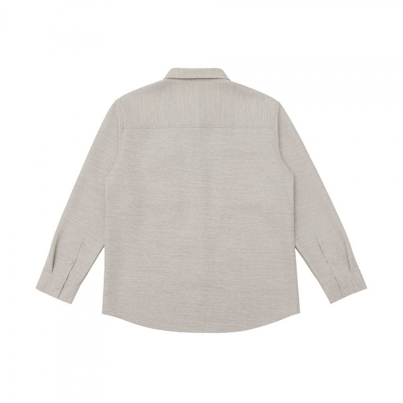 Unisex Overshirt aus strukturierter Strickmischung mit aufgesetzten Klappentaschen Shop Nory