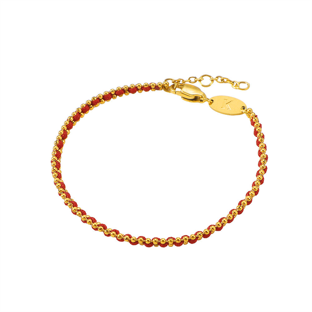 Damen romantisches Armband mit funkelnden roten Zirkonia Shop Nory