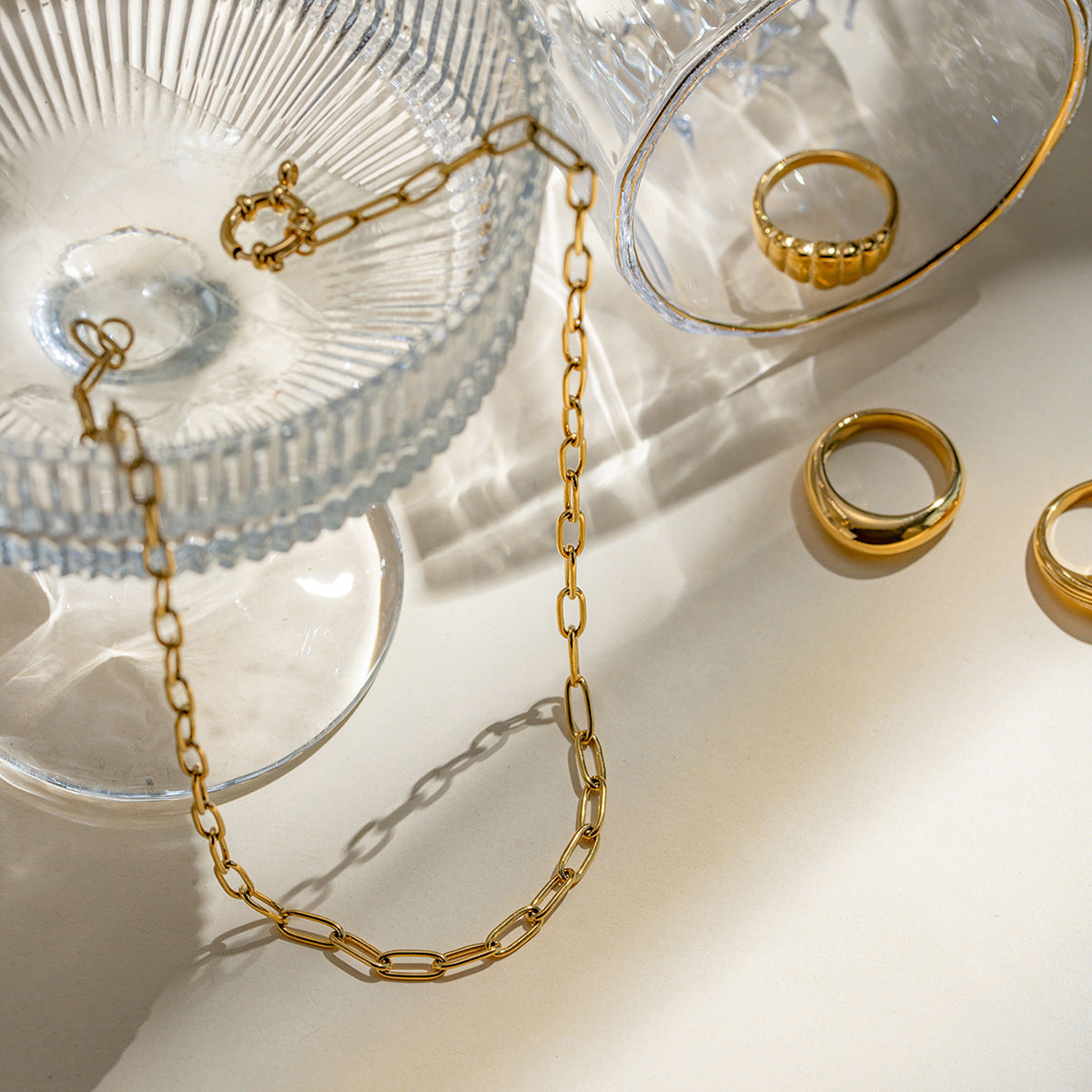 Damen Edelstahl Kette mit hypoallergenen Eigenschaften Shop Nory