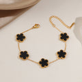 Frauen Blumeninspiriertes verstellbares Charm-Armband Shop Nory