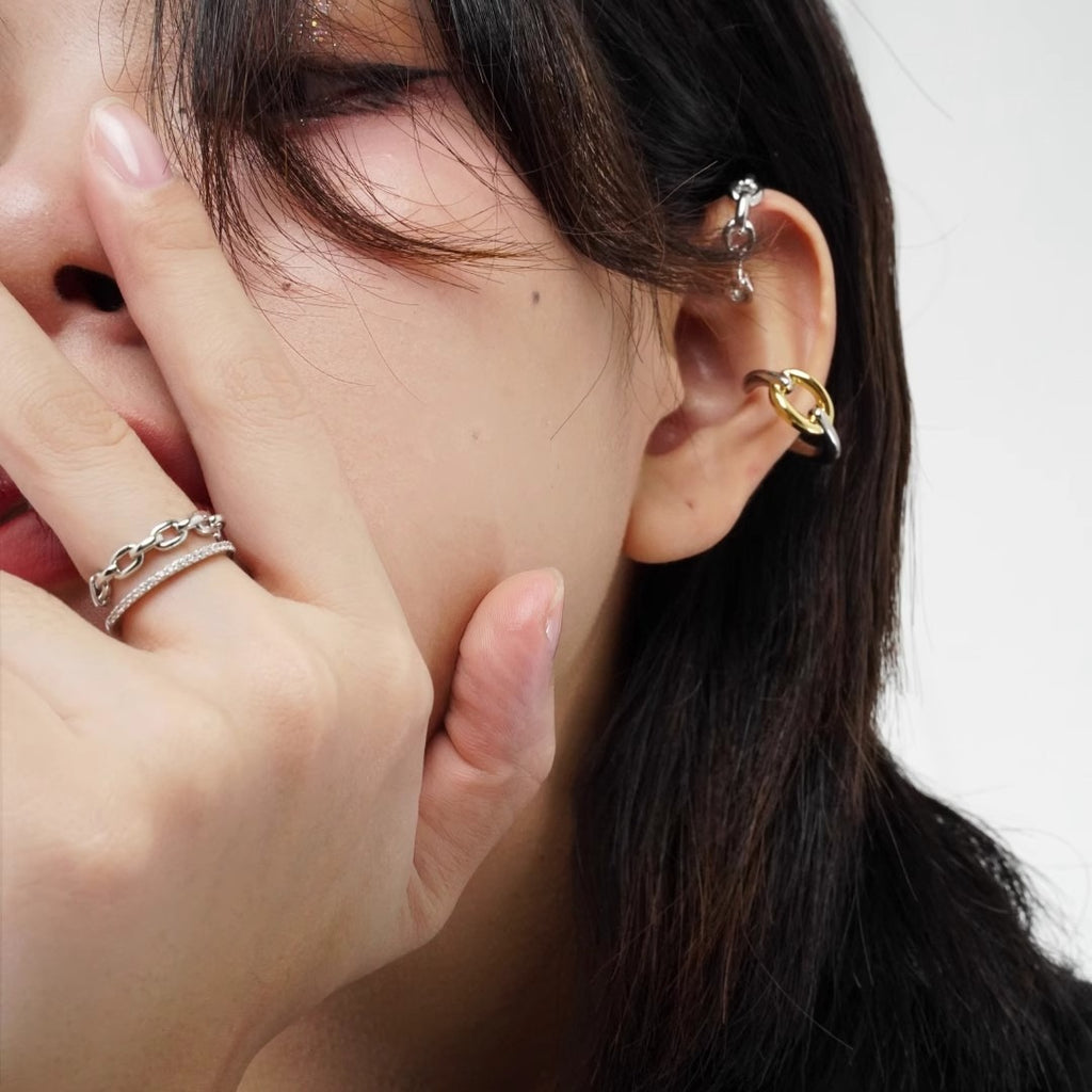 Damen Offener Ring mit elegantem Design und funkelnden Zirkonia Shop Nory