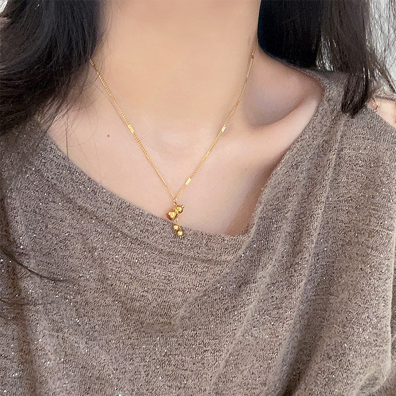 Damen Zierliches Gold Charm Halskette Shop Nory