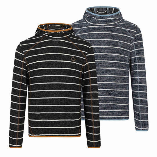 Unisex Gestreifter Strick‑Halbkragenpullover mit Raglanärmeln Shop Nory