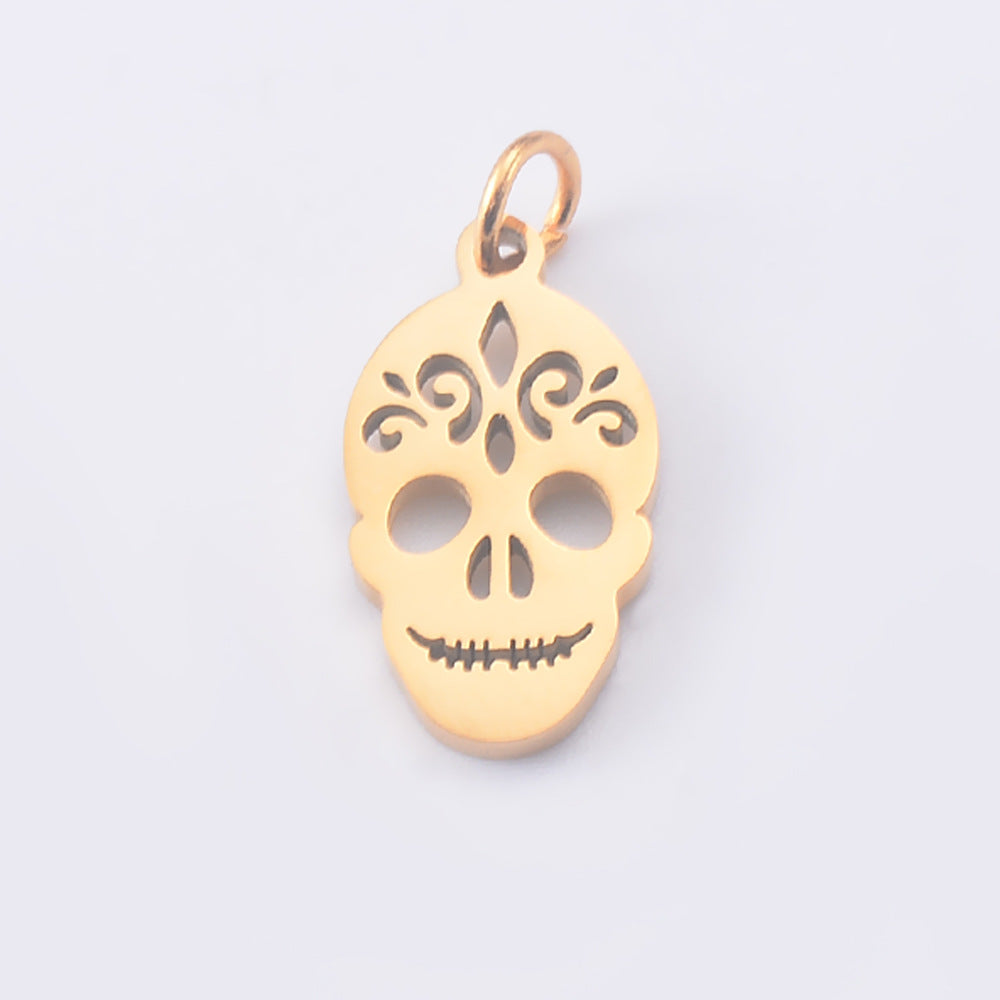Damen Anhänger mit filigranem Totenkopfdesign Shop Nory