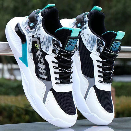 Herren Sportliche High-Top Sneakers mit detailliertem Grafikdesign Shop Nory