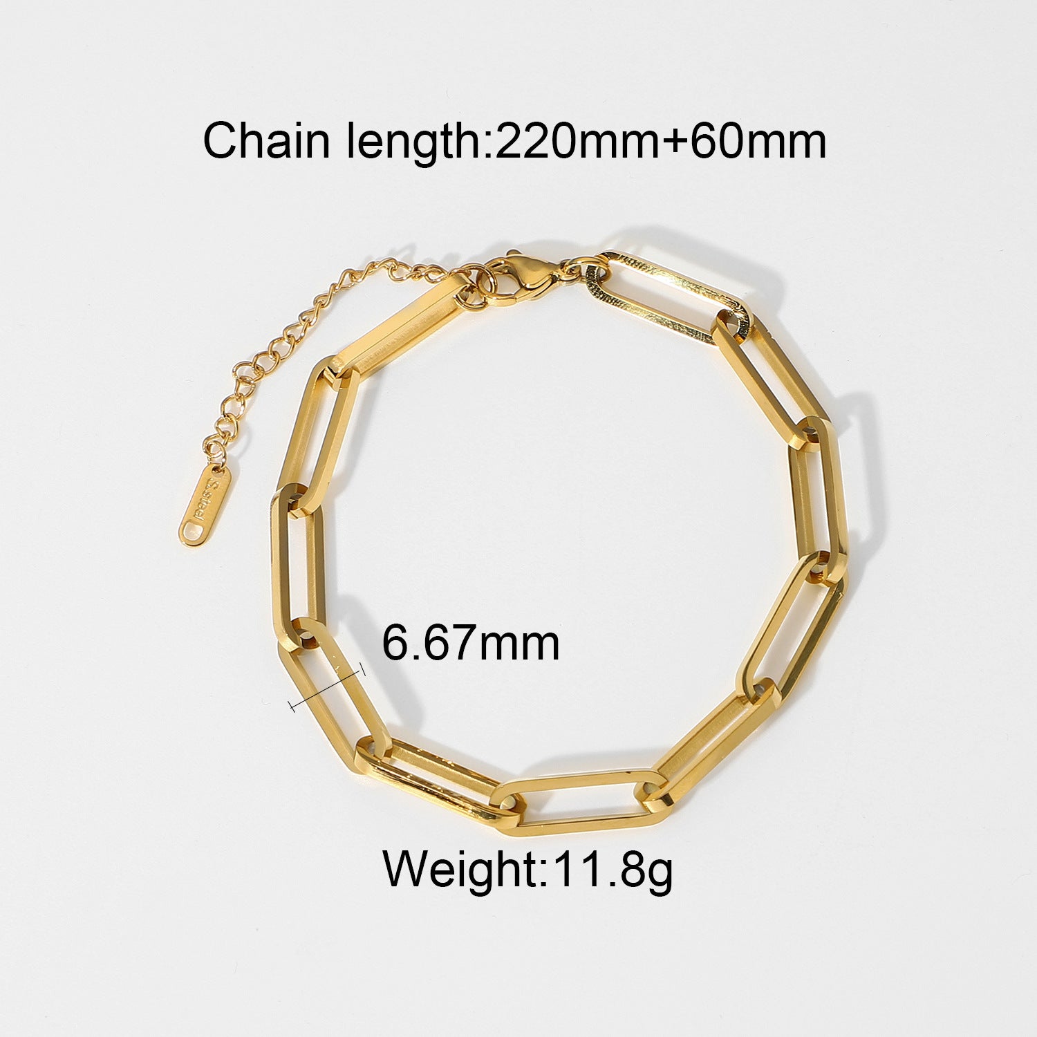 Damen Edelstahl Armband mit flexiblem Design und stylischer Kettenstruktur Shop Nory