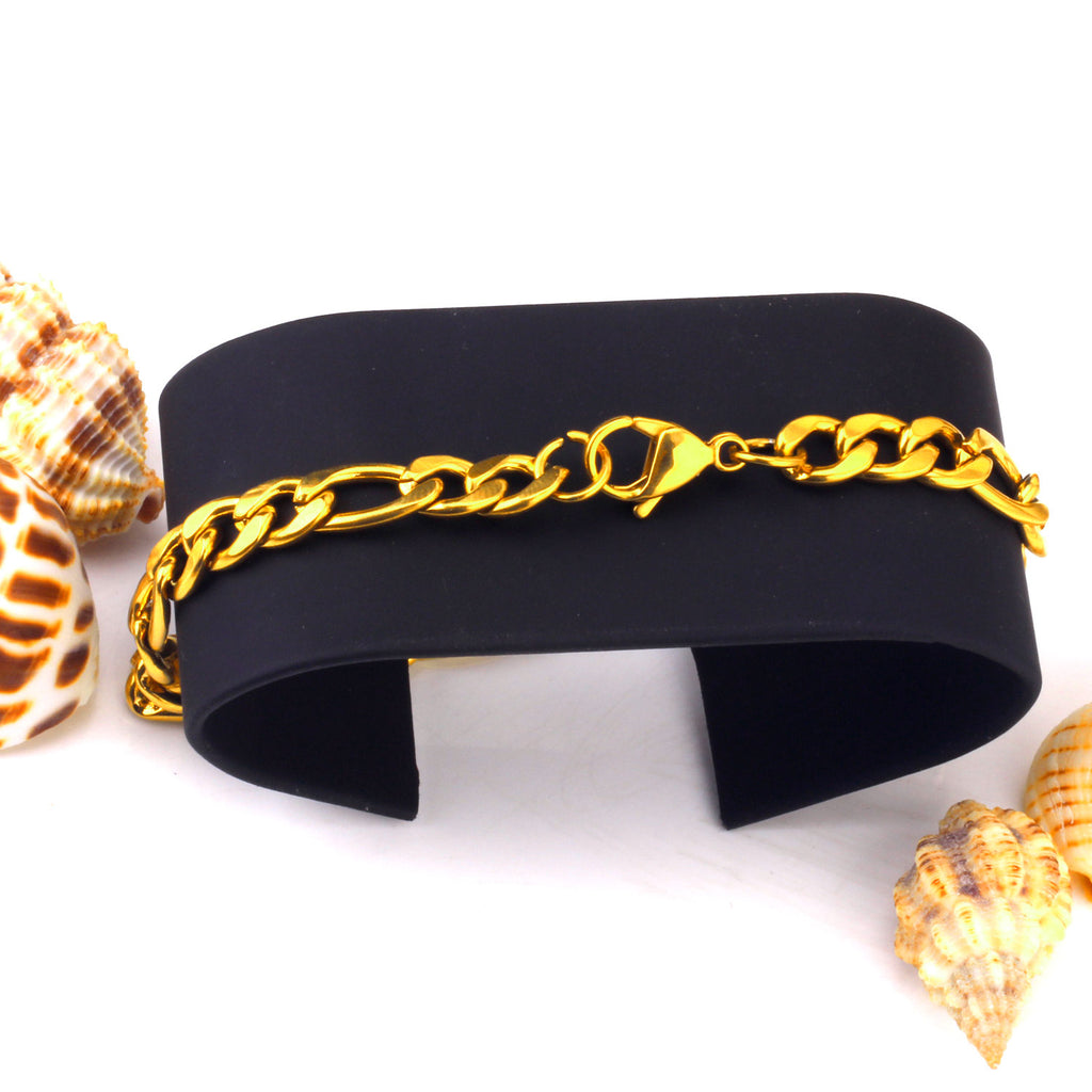 Damen Edelstahl Armband mit elegantem Gliederdesign und luxuriösem Goldüberzug Shop Nory