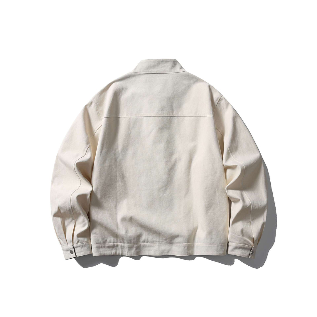 Herren Kurzjacke mit Stehkragen, verdecktem Reißverschluss und karierter Innenfütterung Shop Nory