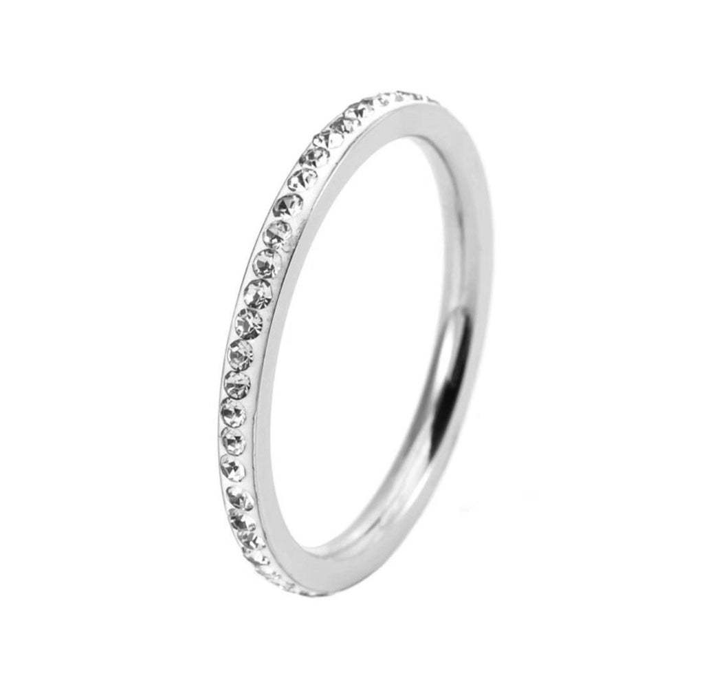 Damen Ring mit funkelndem Zirkonia-Besatz und elegantem Goldfinish Shop Nory