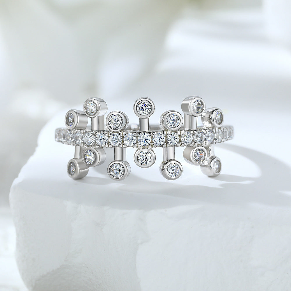 Damen Funkelnder und raffinierter Designer-Ring Shop Nory