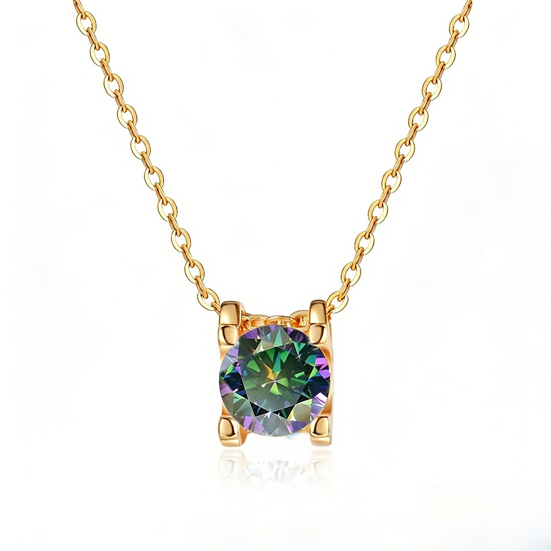 Damen elegante Halskette mit funkelndem Kristall Shop Nory