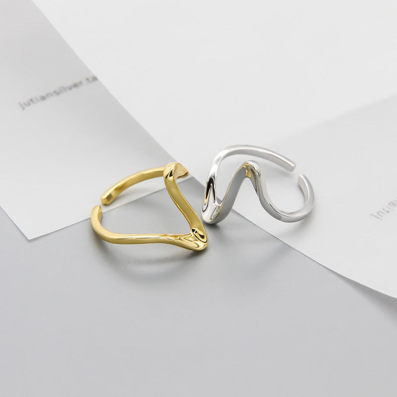 Damen Ring mit geschwungenem Design Shop Nory