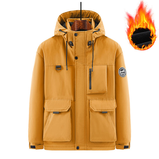 Herren Technischer Thermo-Parka mit Microfleece-Innenfutter und Utility-Taschen Shop Nory