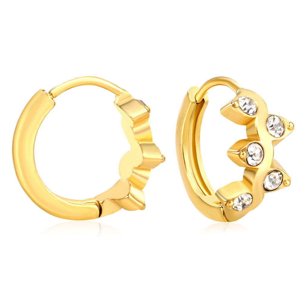 Damen Creolen mit funkelnden Zirkonia und elegantem Design Shop Nory