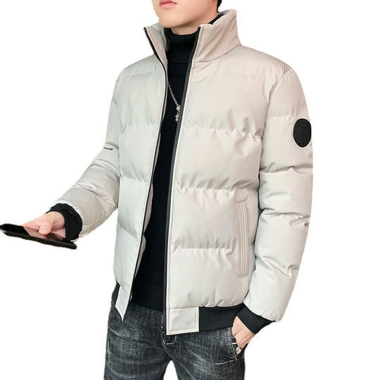 Herren kompakte Thermo-Steppjacke mit hohem Stehkragen, winddichter Außenhülle und elastischen Rippbündchen Shop Nory