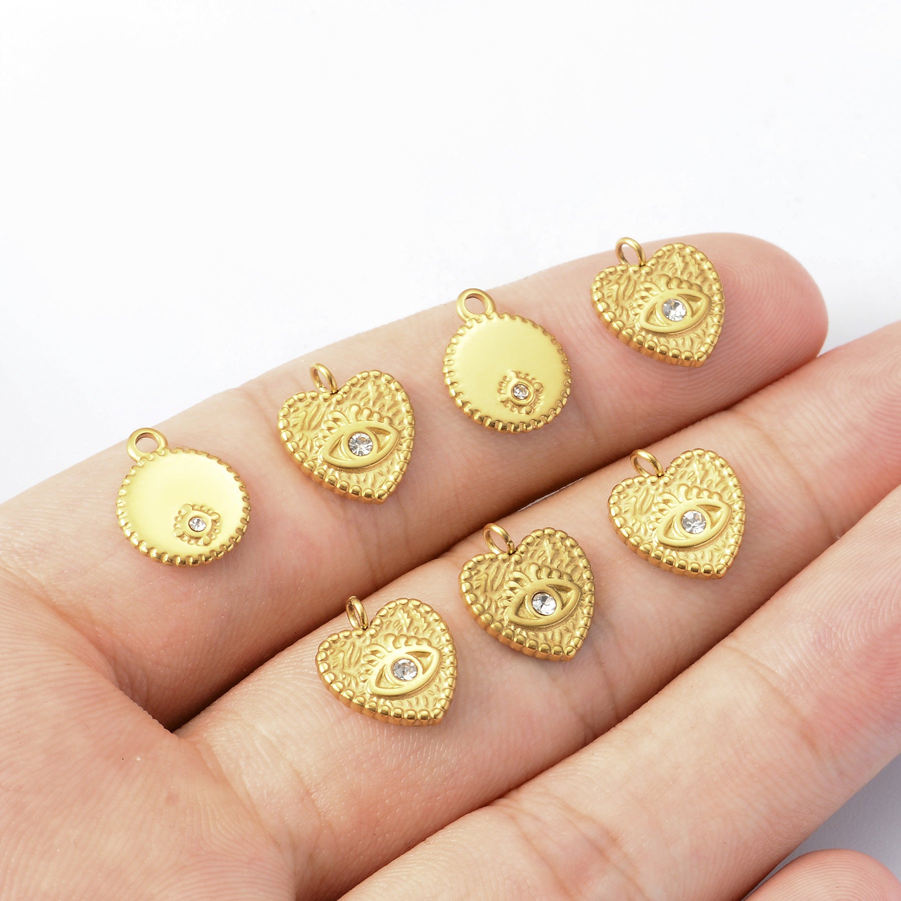 Damen Anhänger mit Herzform und Auge Shop Nory