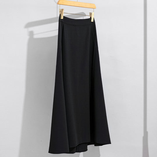 Damen Fließender Maxirock mit hohem Bund, A‑Linie und elegantem Fall Shop Nory