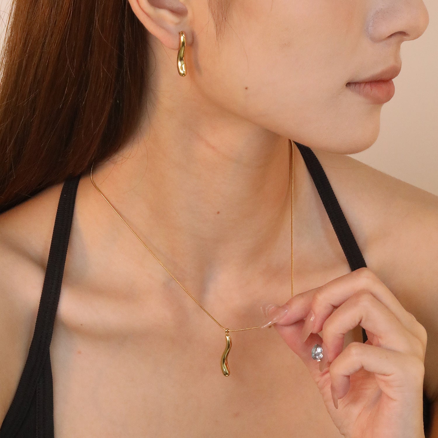 Damen Schmuckset mit elegantem Hänger und Ohrringen Shop Nory