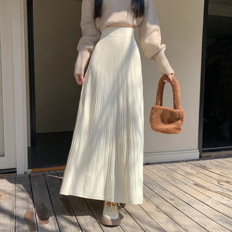 Damen Maxi-Rock mit elegantem Plissee Shop Nory
