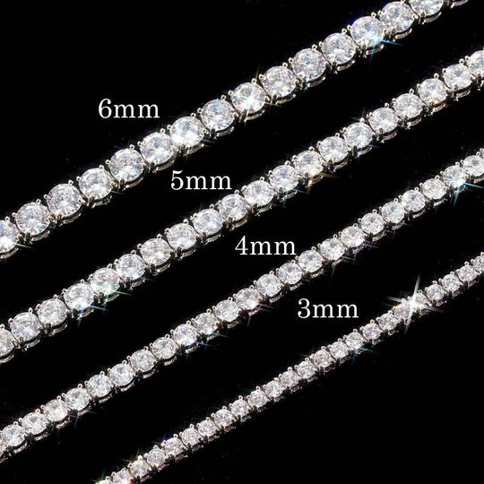 Elegantes Tennisarmband Mehrreihig mit Funkelnden Zirkonia und Sicherer Steckschließe