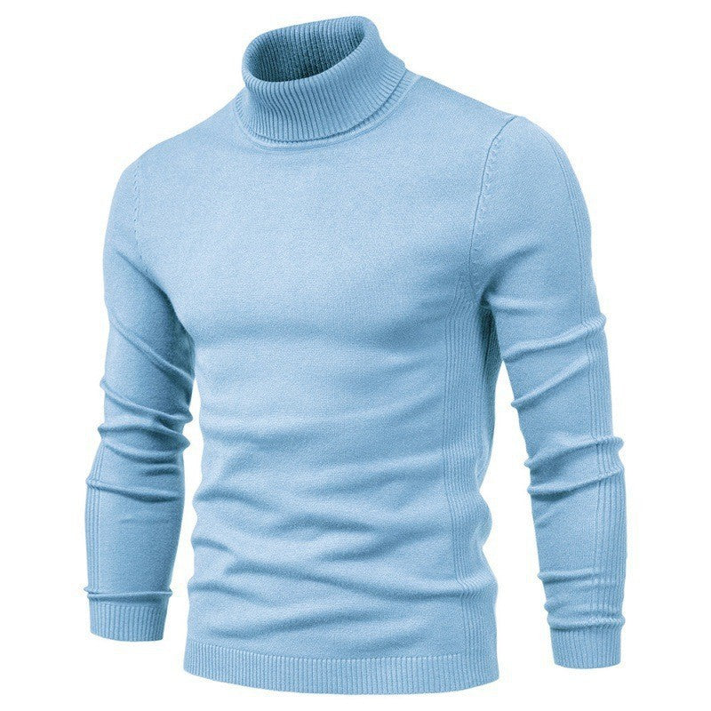 Herren modischer Rollkragenpullover aus feiner Merinowolle