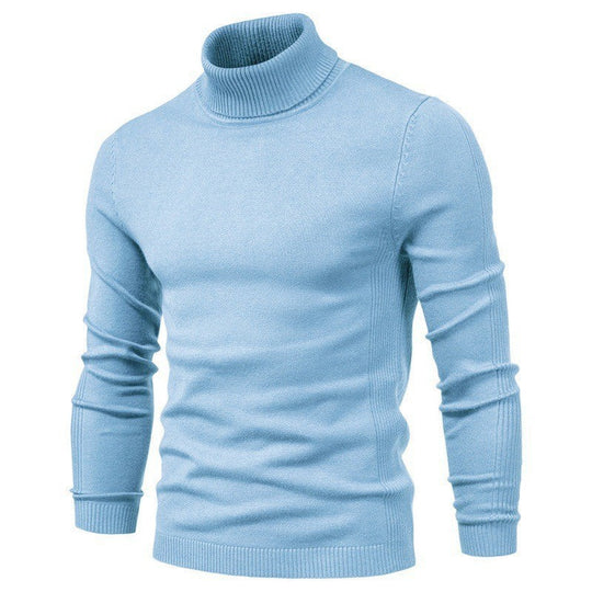 Herren modischer Rollkragenpullover aus feiner Merinowolle