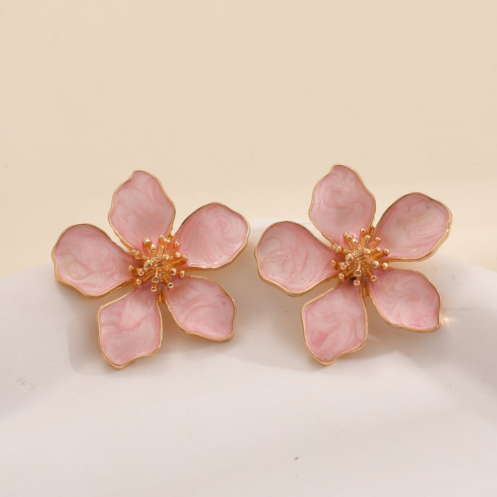 Damen Ohrringe im kunstvollen Blumenstil Shop Nory