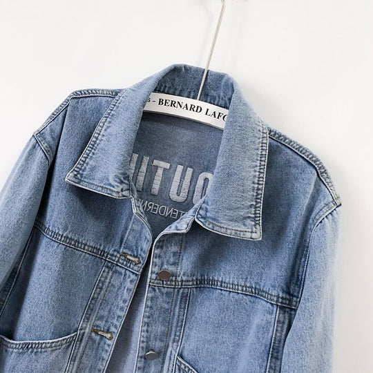 Damen Modische Jeansjacke Shop Nory