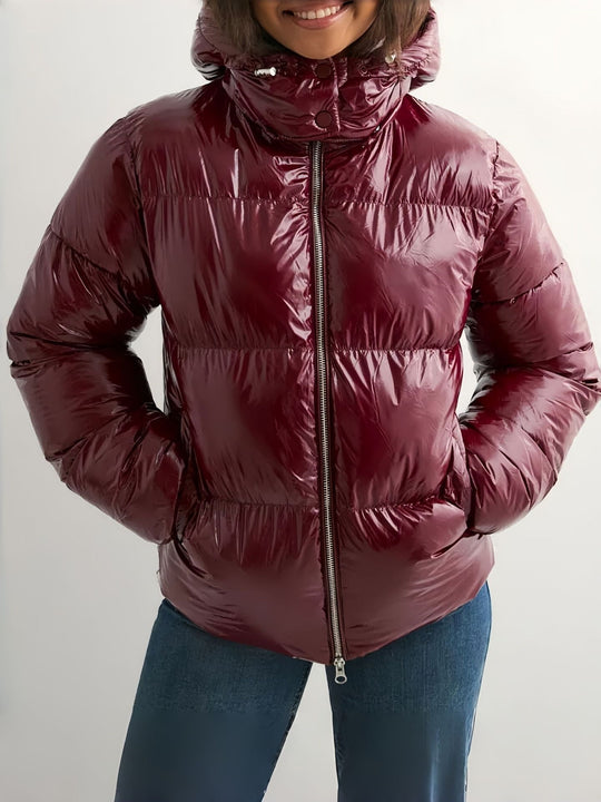 Damen Modische Winterdaunenjacke