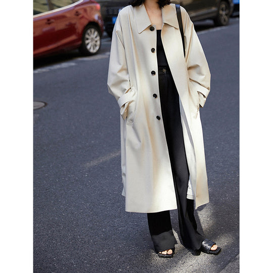 Damen Elegante und bequeme Trenchcoat Shop Nory