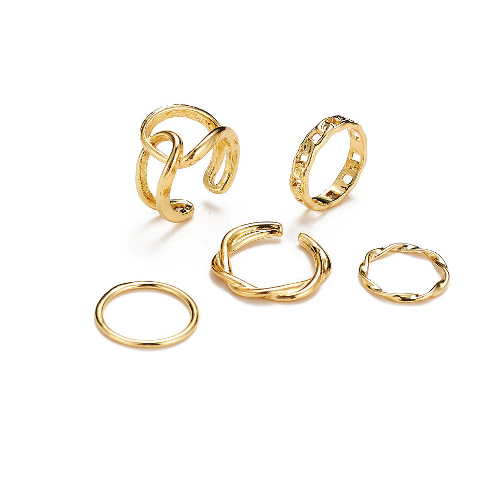 Damen Ring-Set mit einzigartigen Designs und kunstvollen Akzenten Shop Nory
