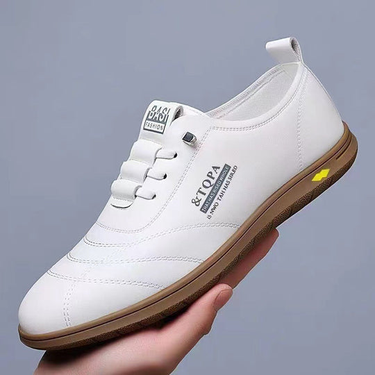 Herren Bequeme Leder Sneakers mit rutschfester Sohle