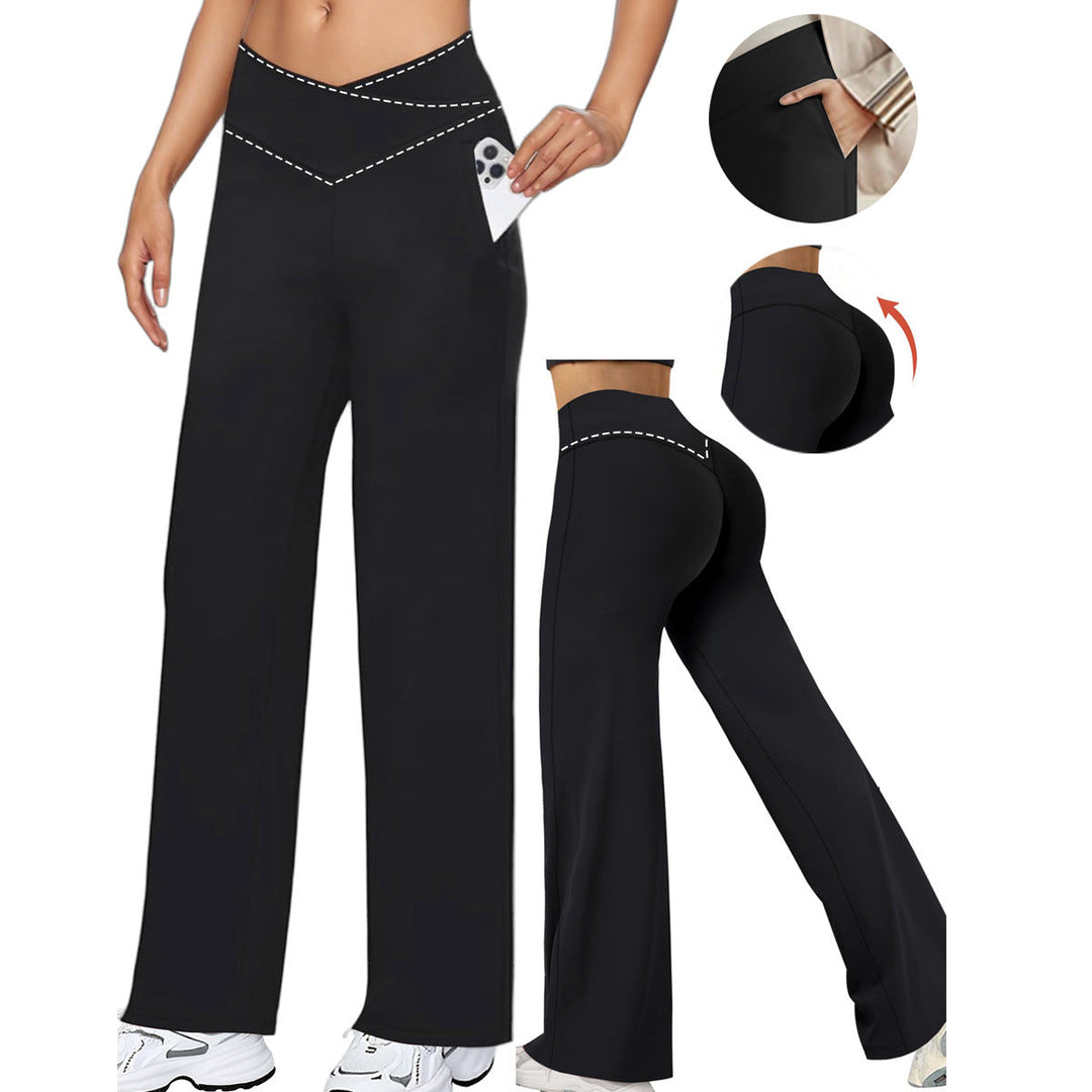 Damen Kompressionshose mit hoher Taille und Tummy Control