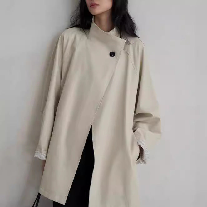 Damen Stilvolle Übergangsjacke mit Taillengürtel Shop Nory