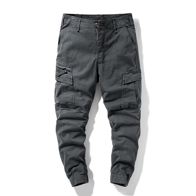 Herren robuste Cargo-Joggerhose mit elastischem Saum und Mehrfachtaschen Shop Nory