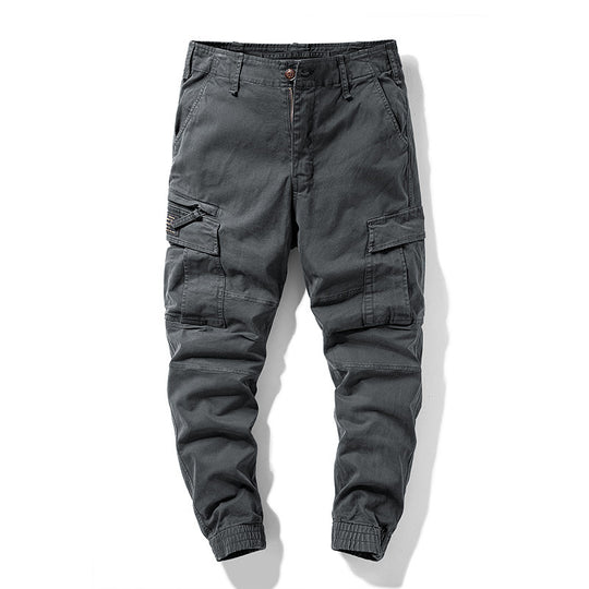 Herren robuste Cargo-Joggerhose mit elastischem Saum und Mehrfachtaschen Shop Nory