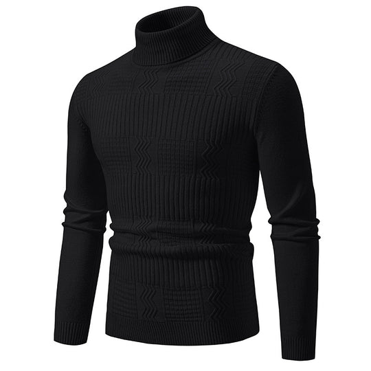 Herren Rollkragenpullover mit Strukturstrick und körpernaher Silhouette Shop Nory