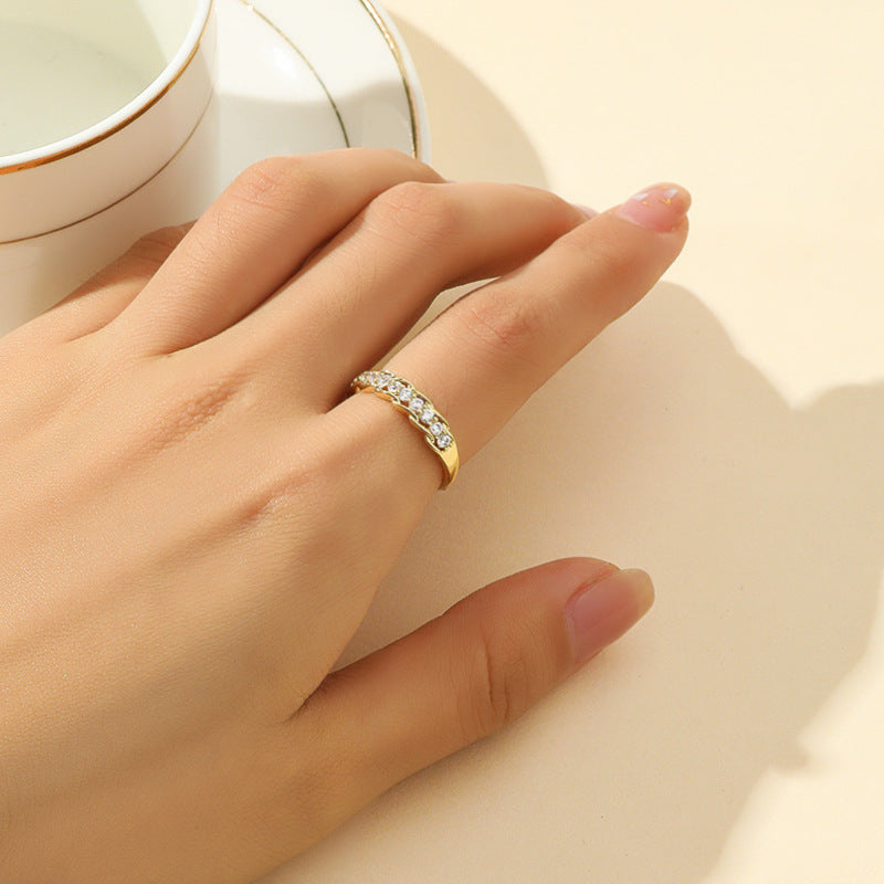 Damen eleganter Ring mit Zirkonia-Shop Nory